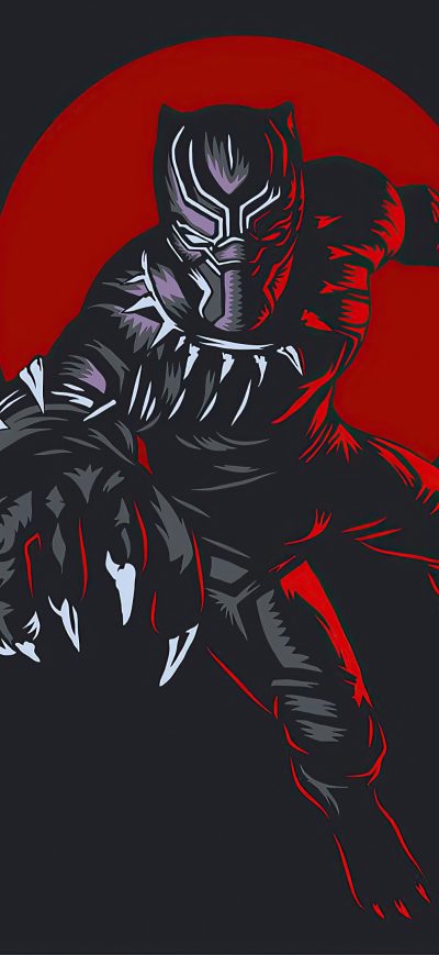 Fond d'écran iPhone Black Panther Wakanda King