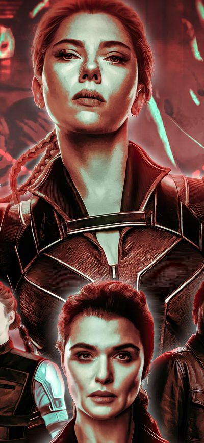 Fond d'écran iPhone Black Widow Fanartwork 4k