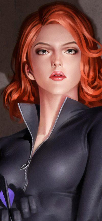 Fond d'écran iPhone Black Widow Closeup Art