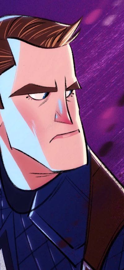 Fond d'écran iPhone Captain America Cartoonic Art 4k