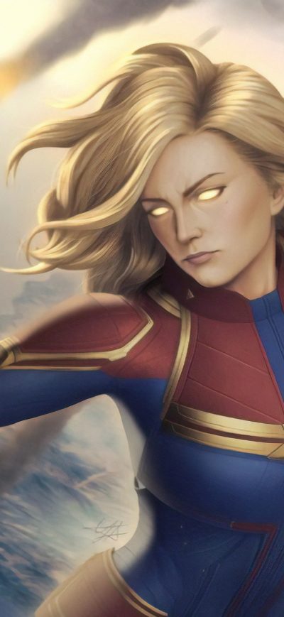 Fond d'écran iPhone 4k Captain Marvel New