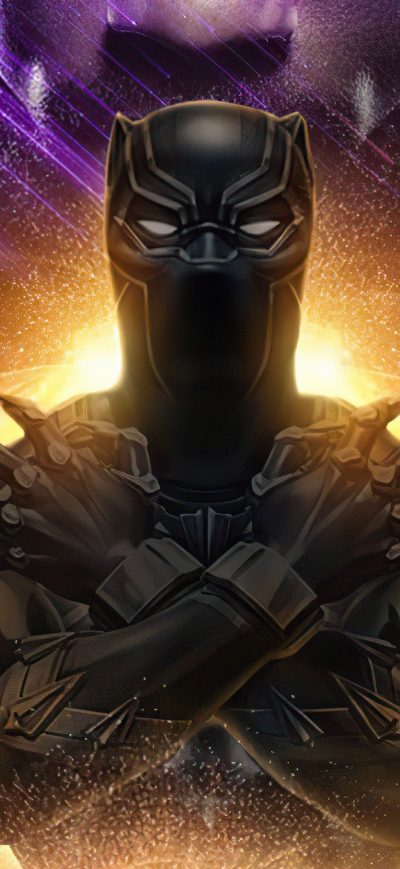 Fond d'écran iPhone Chadwick Boseman Black Panther Fan Art 4k