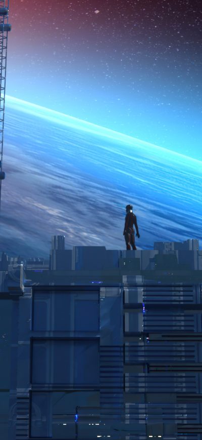 Fond d'écran iPhone Edge Of The World Scifi Cyberpunk