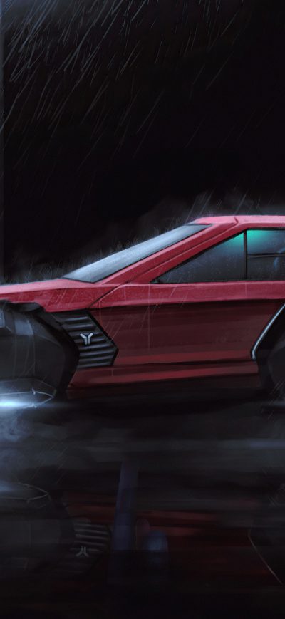 Fond d'écran iPhone Levitating Cyber Car