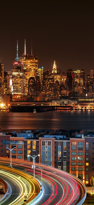 Fond d'écran iPhone New York City View From New Jersey 4k At Night
