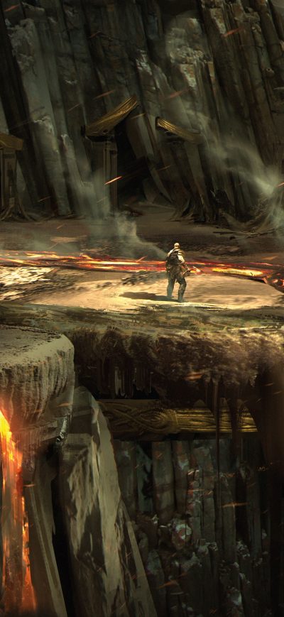 Fond d'écran iPhone 5k God Of War Concept Art
