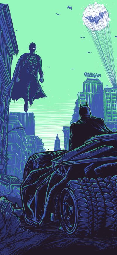 Fond d'écran iPhone Batman V Superman Art 4k