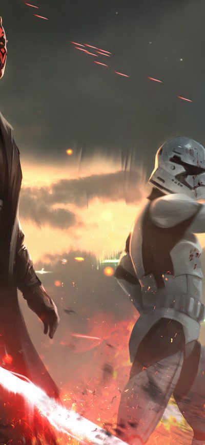 Fond d'écran iPhone Darth Maul Star Wars Fanartwork