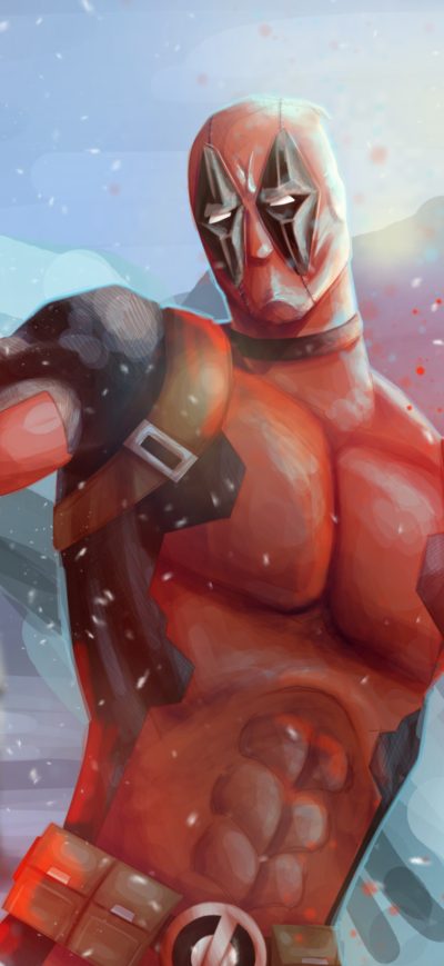 Fond d'écran iPhone Deadpool With Light Saber 4k