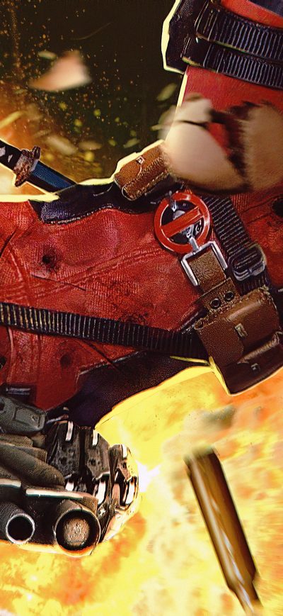Fond d'écran iPhone Deadpool Fire