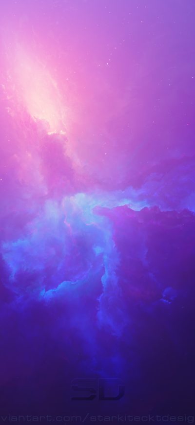 Fond d'écran iPhone Purple Space Cosmos Abstract 4k