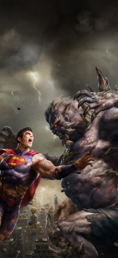 Fond d'écran iPhone Superman And Demon Art
