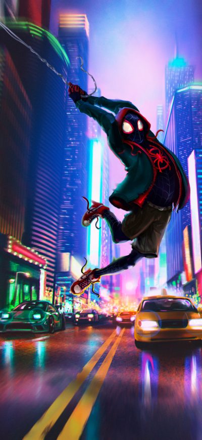 Fond d'écran iPhone Spider Man In Spider Verse