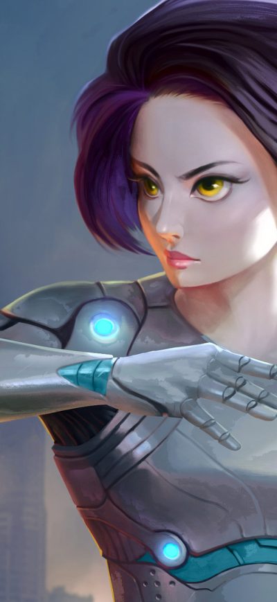 Fond d'écran iPhone Alita Battle Angel 2018 Art