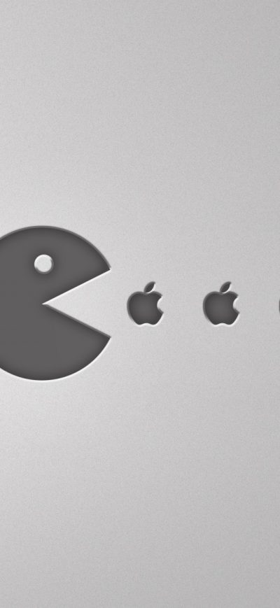 Fond d'écran iPhone Pacman Apple Minimalism