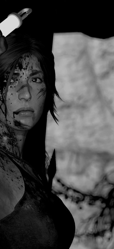 Fond d'écran iPhone Rise Of The Tomb Raider Monochrome 4k