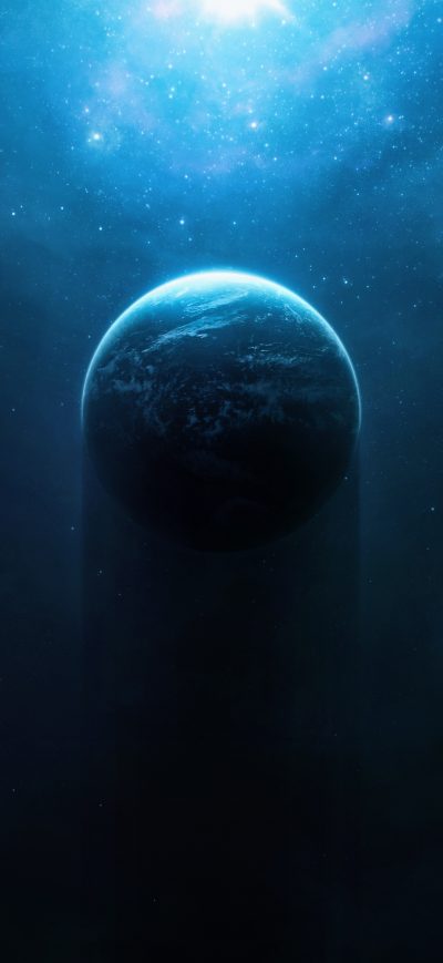 Fond d'écran iPhone Nebula Halo Planet Digital Space Art