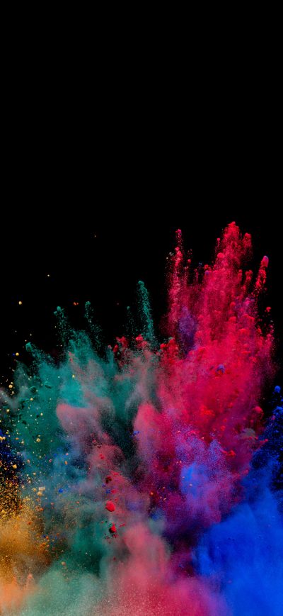Fond d'écran iPhone Colorful Powder Explosion