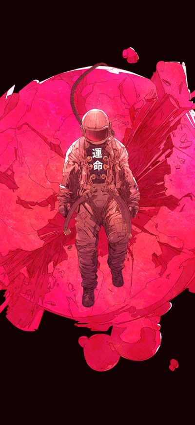 Fond d'écran Space And The World Artwork sur iPhone