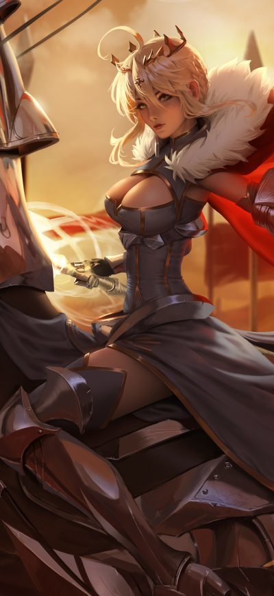Fond d'écran iPhone Artoria Lancer Fate Grand Order 4k