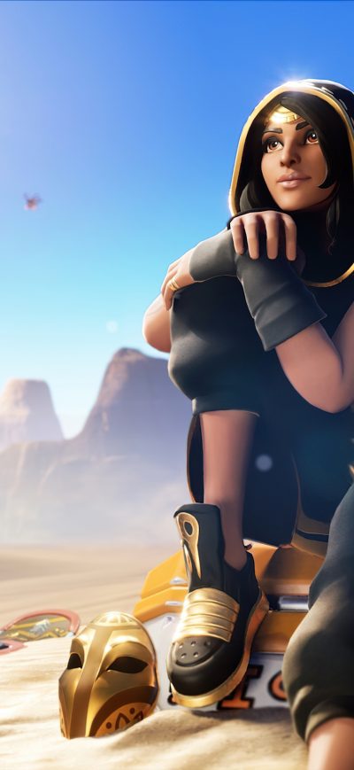 Fond d'écran iPhone Fortnite Immortal Sands 4k