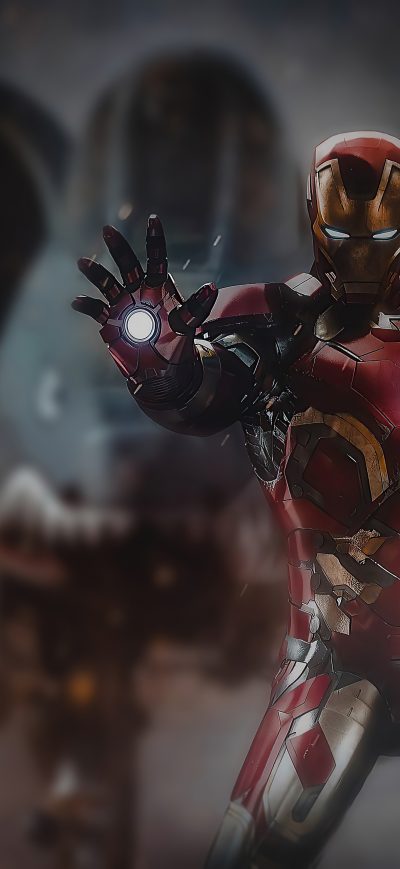 Fond d'écran iPhone Iron Man Fire 4k