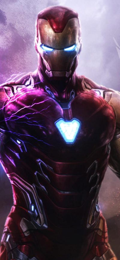 Fond d'écran iPhone Iron Man Infinity Gauntlet 4k