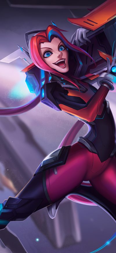 Fond d'écran iPhone Bullet Reaper Jinx League Of Legends 4k