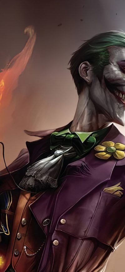 Fond d'écran Joker Evil Laugh sur iPhone