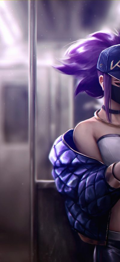Fond d'écran iPhone Kda Akali Train 5k
