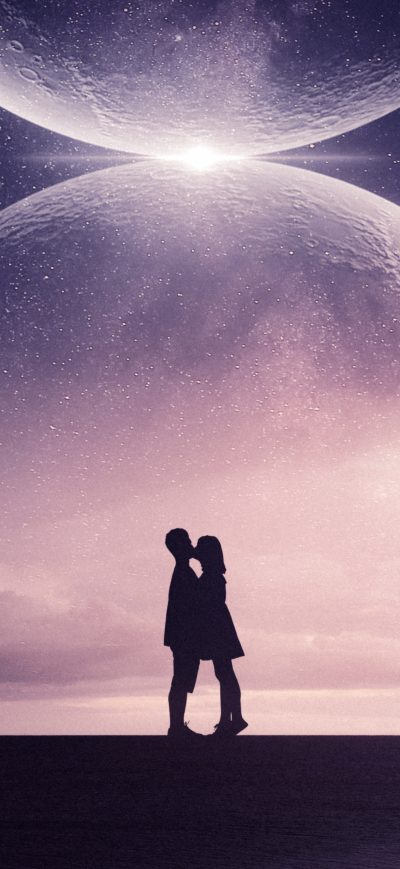 Fond d'écran iPhone Cosmic Kiss
