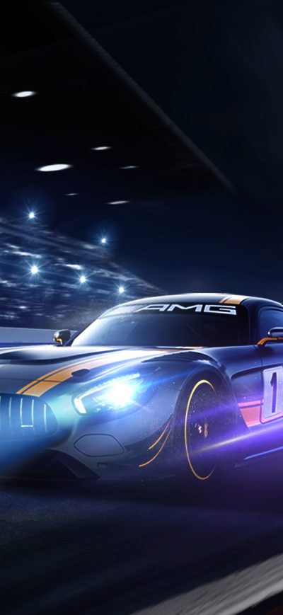 Fond d'écran iPhone Black Mercedes Benz Amg GT 4k