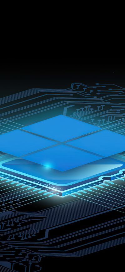 Fond d'écran iPhone Microsoft Pluton Design 5k