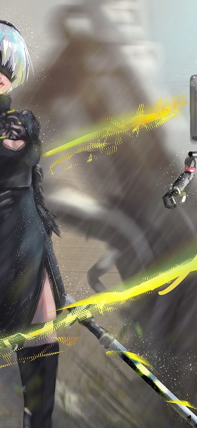 Fond d'écran iPhone Nier Automata 2B 2020