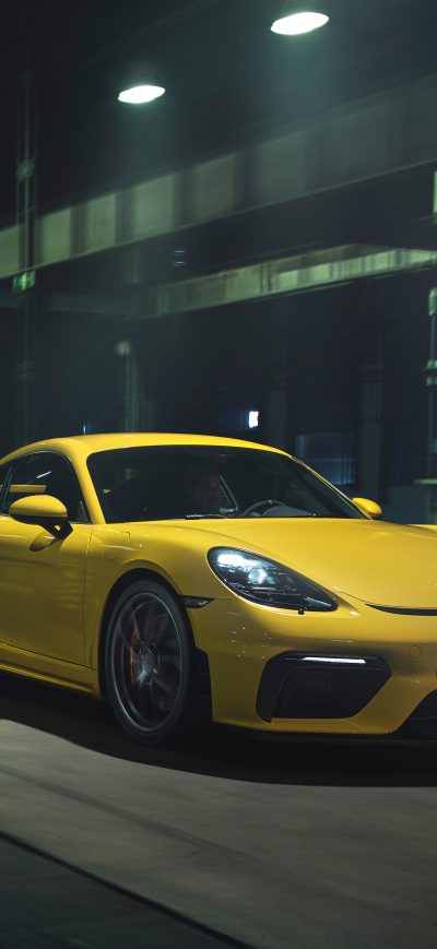 Fond d'écran iPhone Porsche 718 Cayman GT4 5k