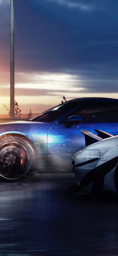 Fond d'écran iPhone Porsche Cayman GT4 X Nissan 180SX 4k