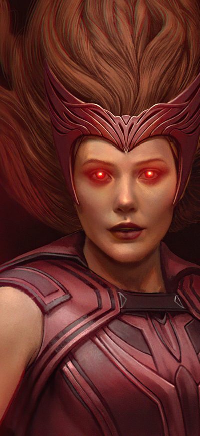Fond d'écran iPhone Scarlet Witch Fan Art