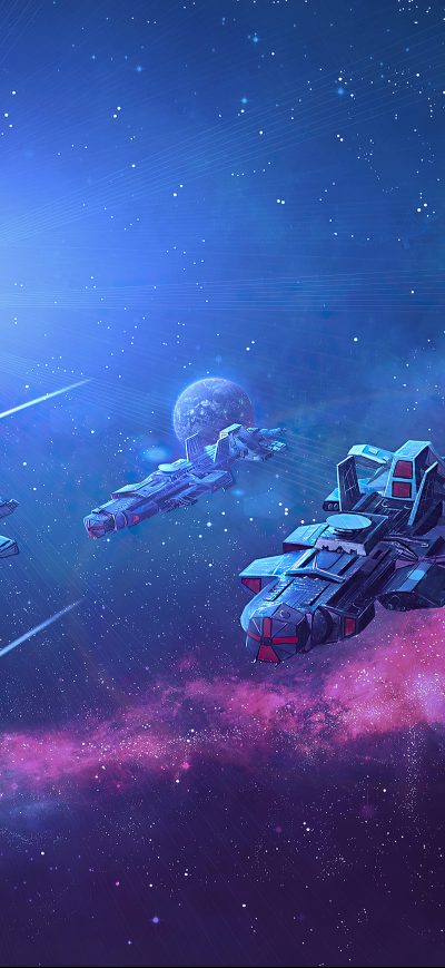Fond d'écran iPhone Space Ships 4k