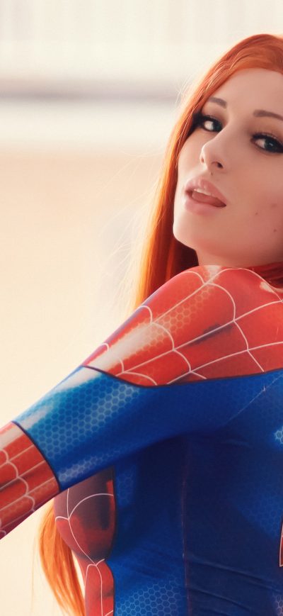 Fond d'écran iPhone Spidergirl Cosplay 4k