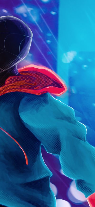 Fond d'écran iPhone Miles Morales Swimp