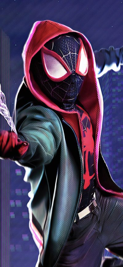 Fond d'écran iPhone Miles Morales Cosplay 4k