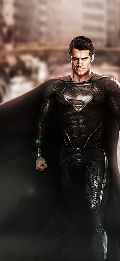 Fond d'écran iPhone Superman Black Suit Justice League