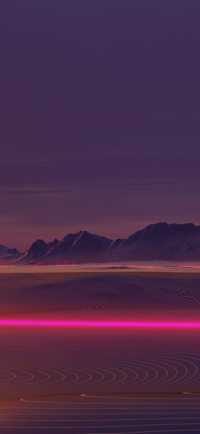 Fond d'écran iPhone Neon Glow Outrun Synthwave 4k