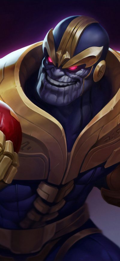 Fond d'écran iPhone Thanos Has Iron Man Head Mask