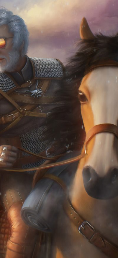 Fond d'écran iPhone Witcher On Horse