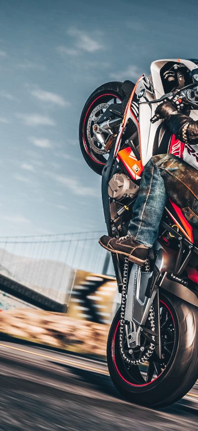 Fond d'écran iPhone The Crew 2 Wheelie On Bike 4k