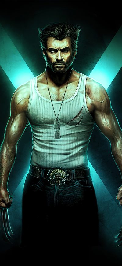 Fond d'écran iPhone Wolverine Hugh Jackman 4k