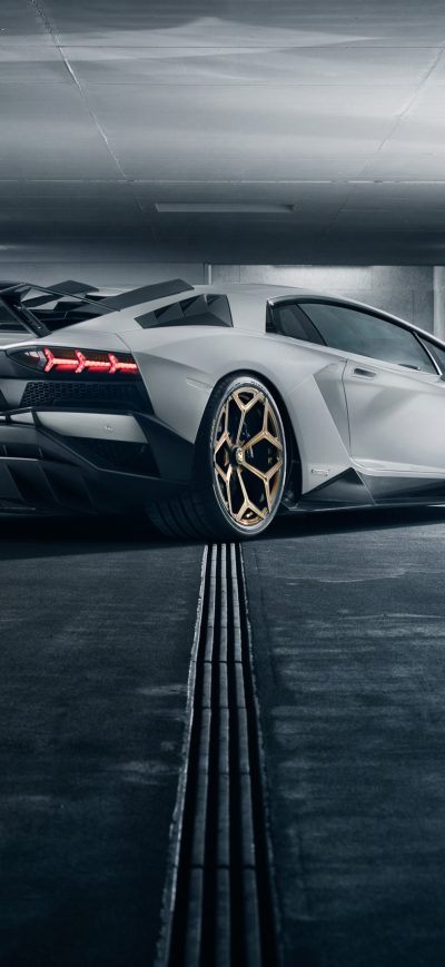 Fond d'écran iPhone Novitec Torado Lamborghini Aventador S 2018 Rear