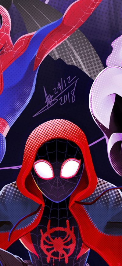 Fond d'écran iPhone SpiderMan Into The Spider Verse New New Poster