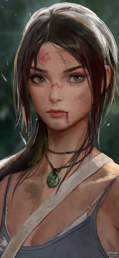 Fond d'écran iPhone Tomb Raider Lara Croft Artwork